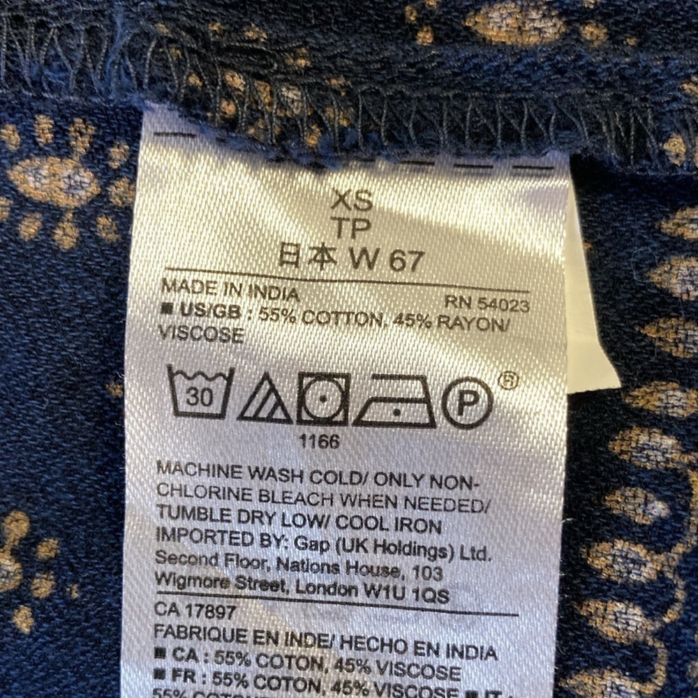 Gap elastic back skirt Cotton blend - Picture 5 of 5